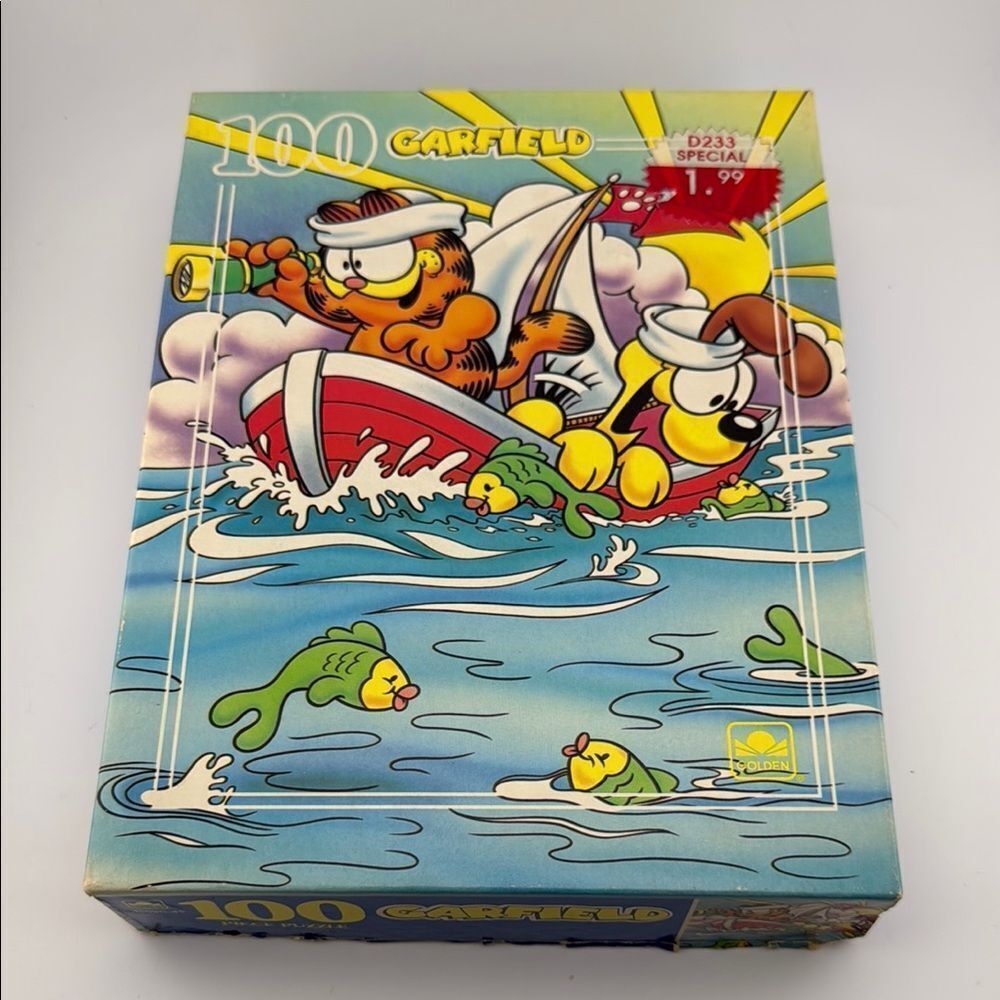 Vintage 1978 Garfield 100-Piece Puzzle